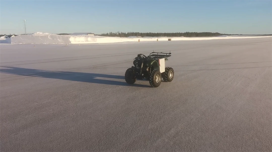 Autonom fyrhjuling Örnsköldsviks Airport