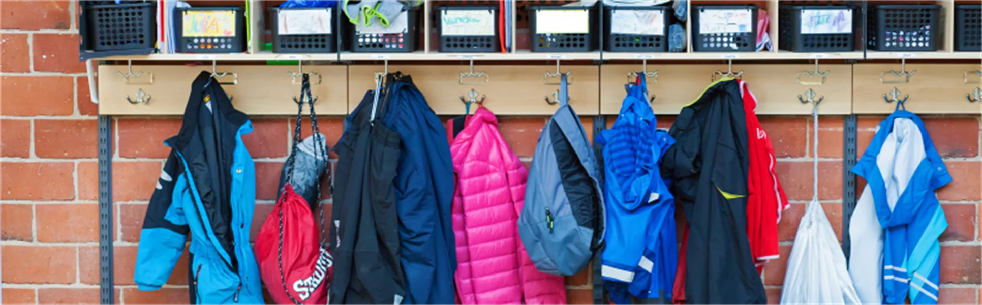 Klädhängare i skola