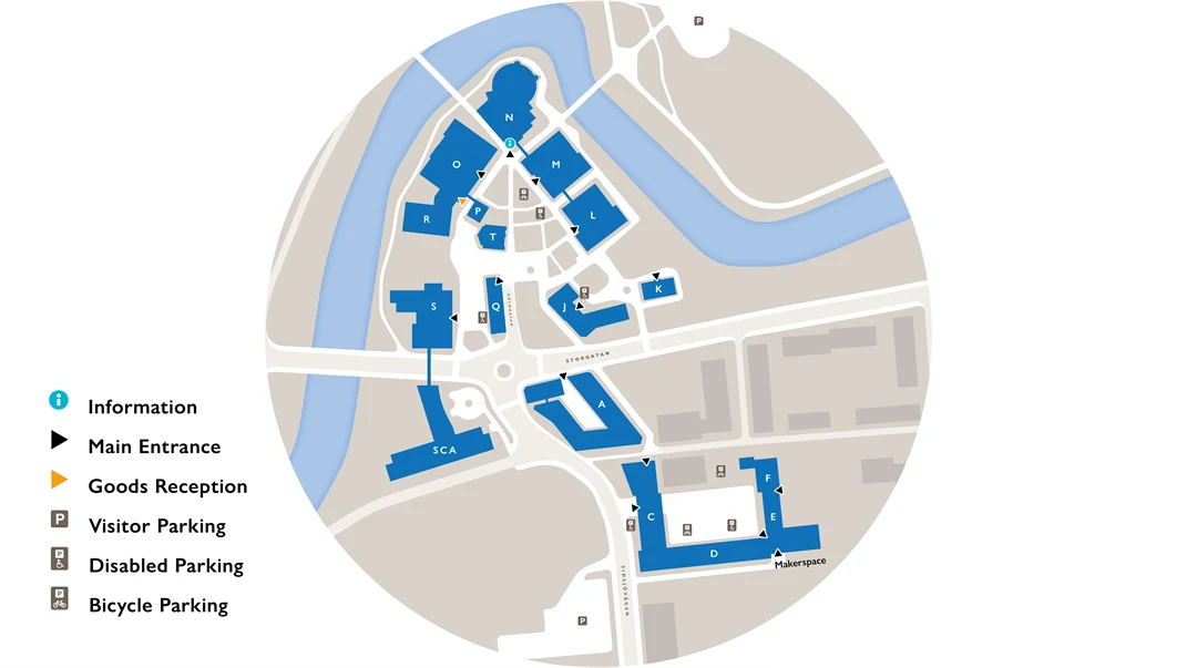 Map Campus Sundsvall