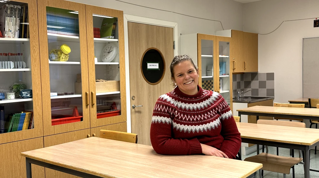 Porträttbild på en lärare i skolan. 