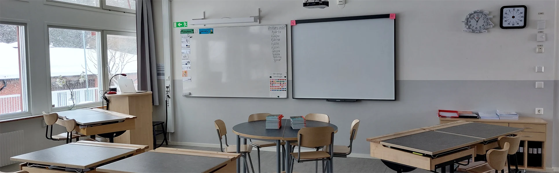 Ett foto från ett klassrum på Böle skola