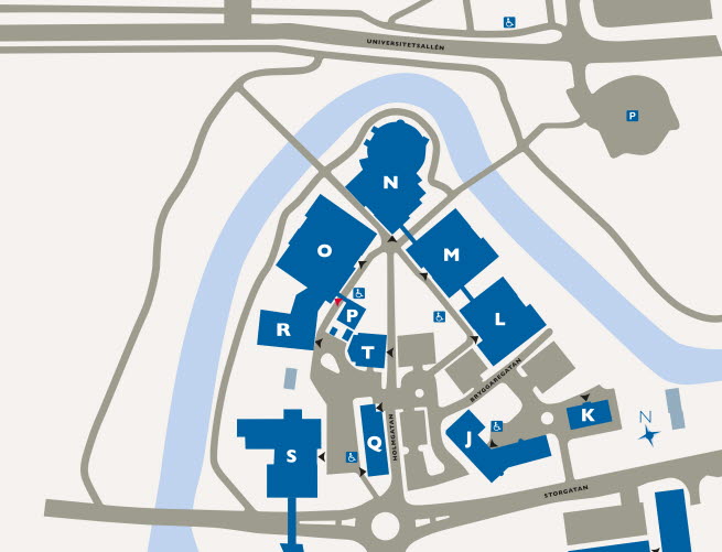 Karta Campus Sundsvall januari 2015