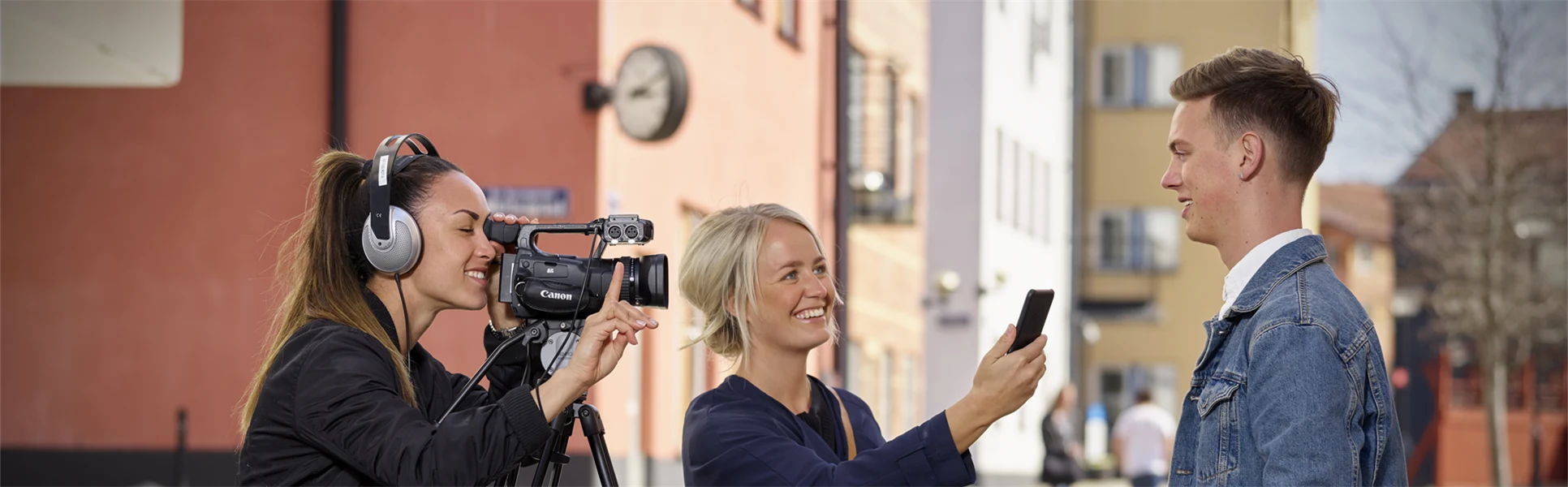Studenter på kommunikations- och PR-programmet 