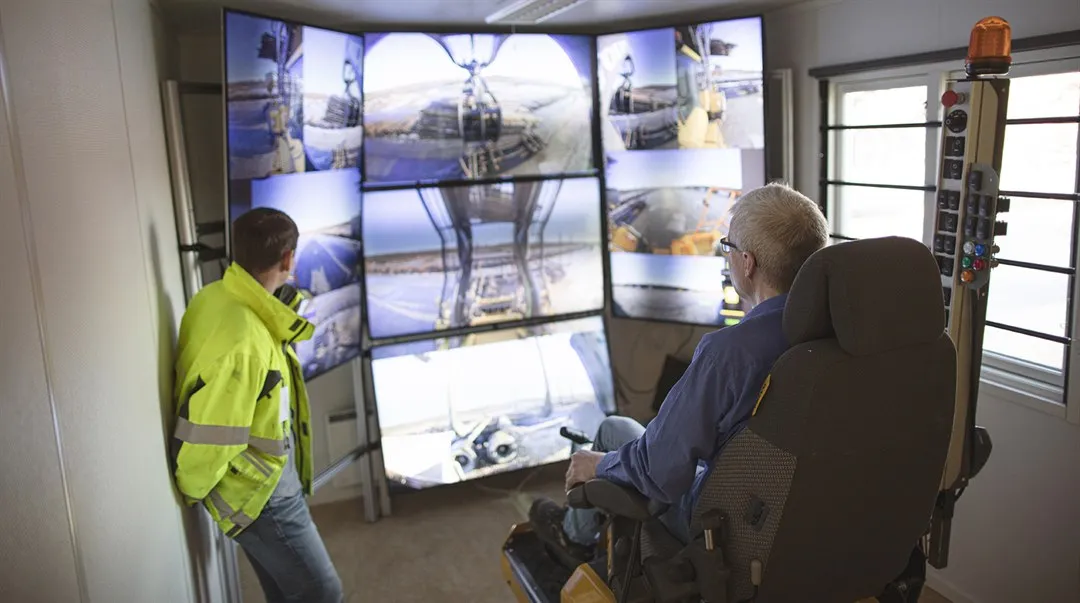 Förare i fjärrstyrningsrigg - Remote Timber