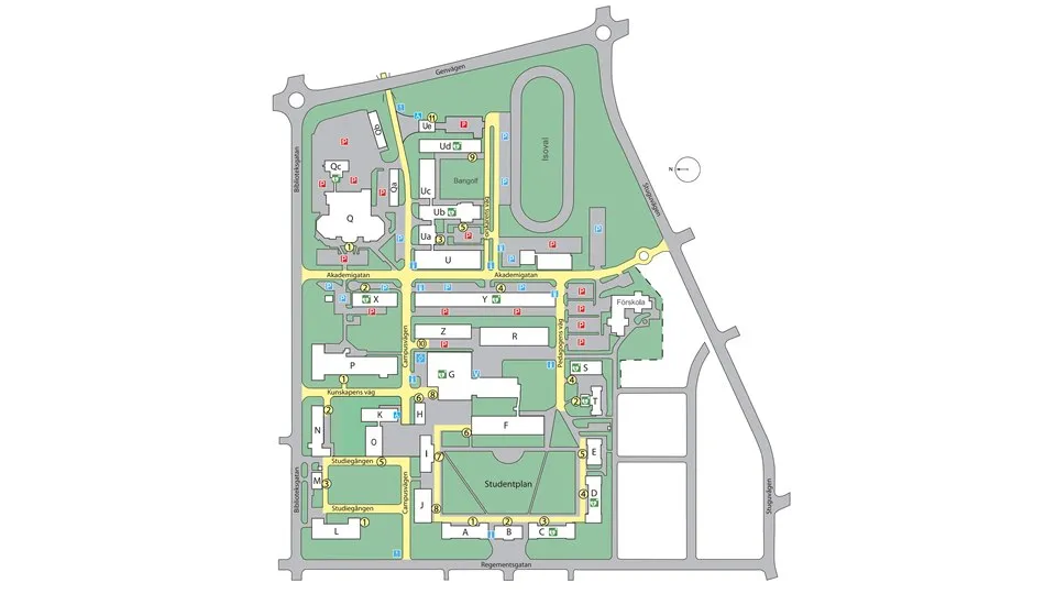 Karta Campus Östersund