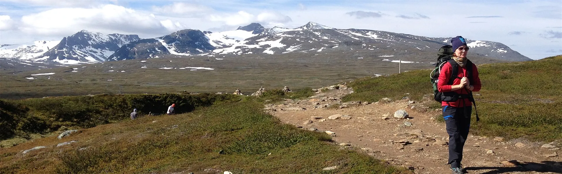 Vandrare på led i Jämtlandsfjällen