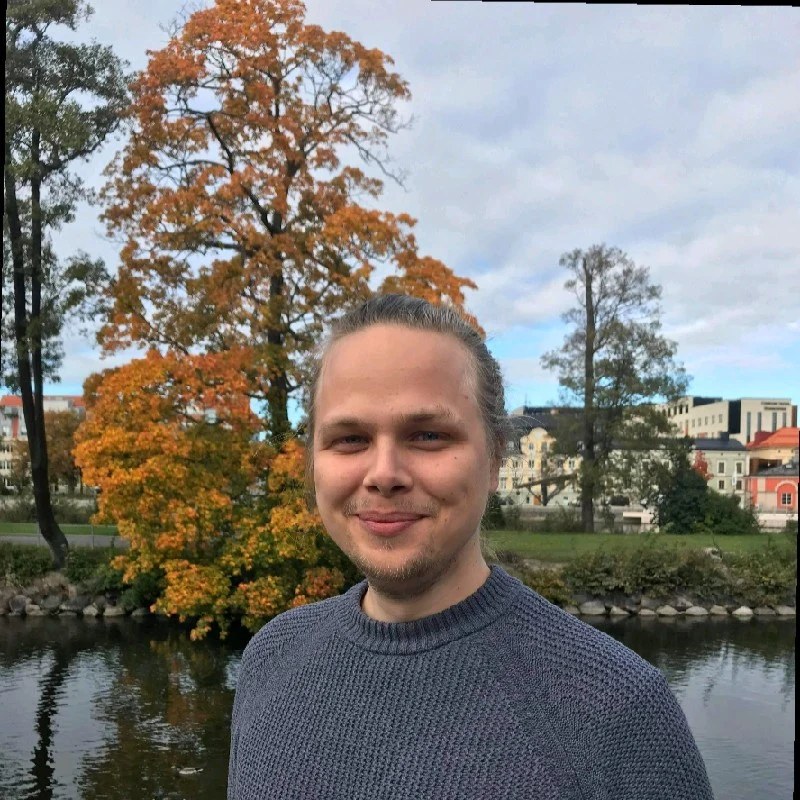 Porträtt av en man.