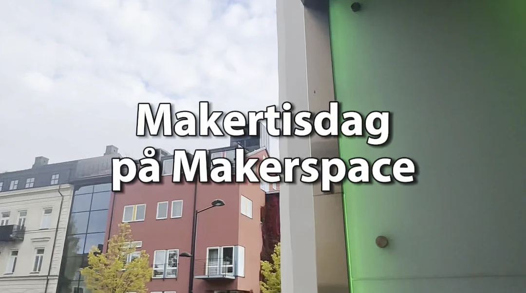En person som går och visar vägen - hur du hittar till Makerspace via Grönborg och Sidsjövägen