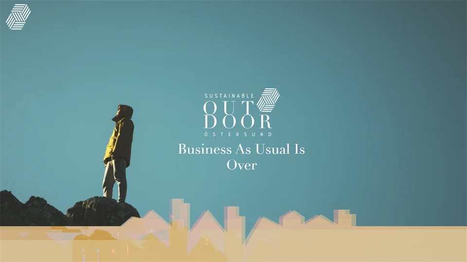 Bild på webbplatsen för en branschdag med fokus på hållbarhet inom idrotten och friluftslivet