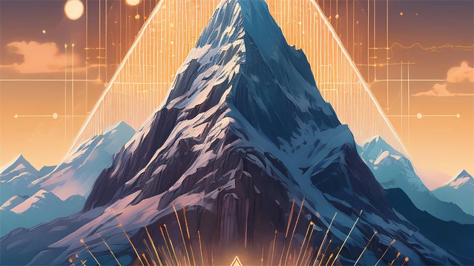 En stuga och ett berg