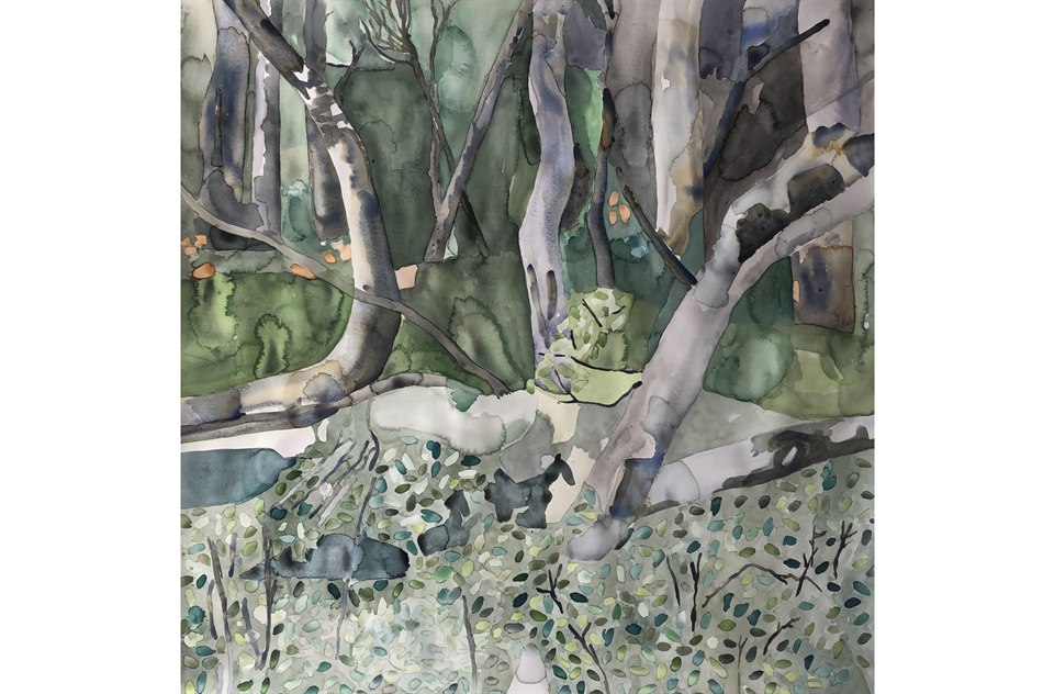 Titlarnas GPS-koordinater anger platserna för arkeologiska registreringarna av samiskt liv på Middagsfjället. I måleriet strävar jag mot en gestaltning av landskapets funktion som karta för den som känner sin plats.