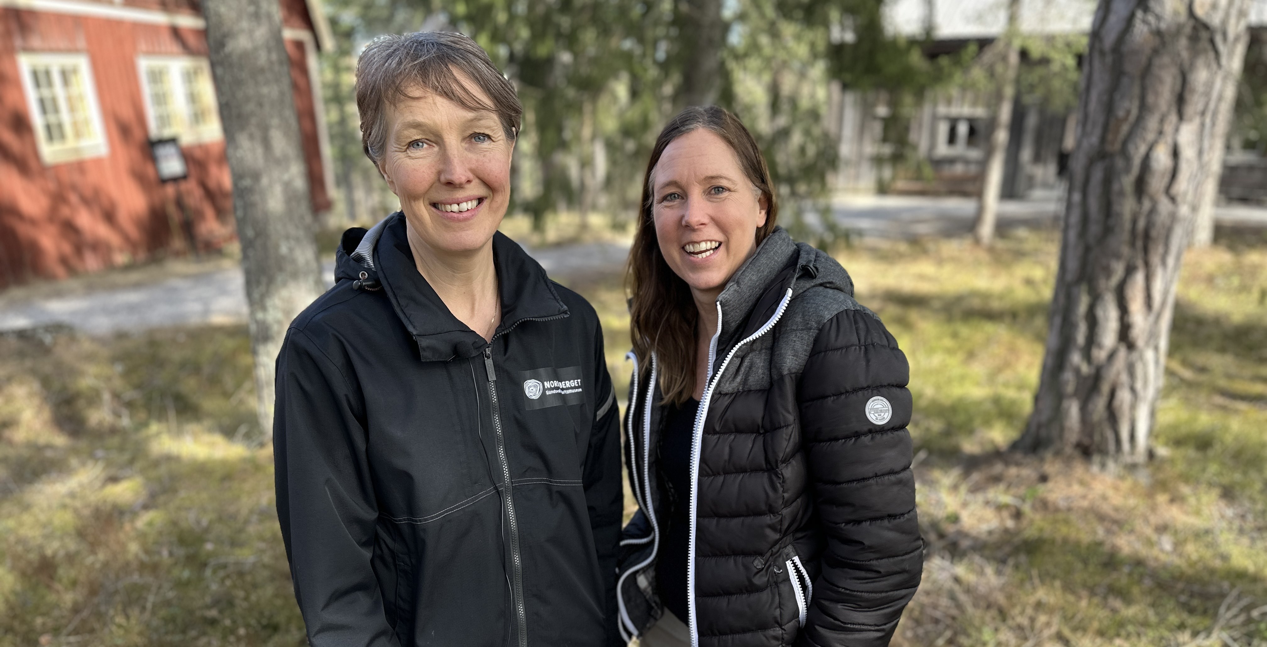 Jennie Sandström och Ulrika Stenbäck på Norra berget.