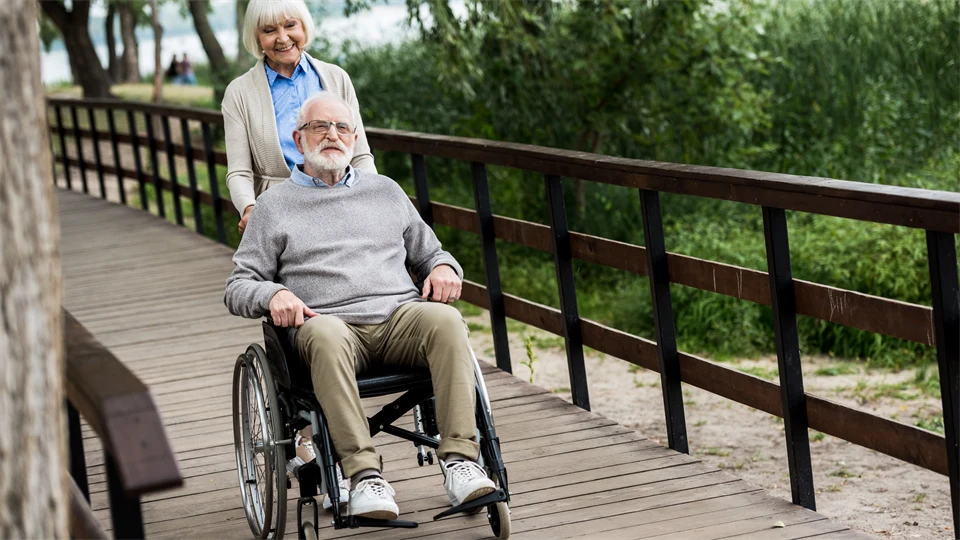 Man in a wheelchair