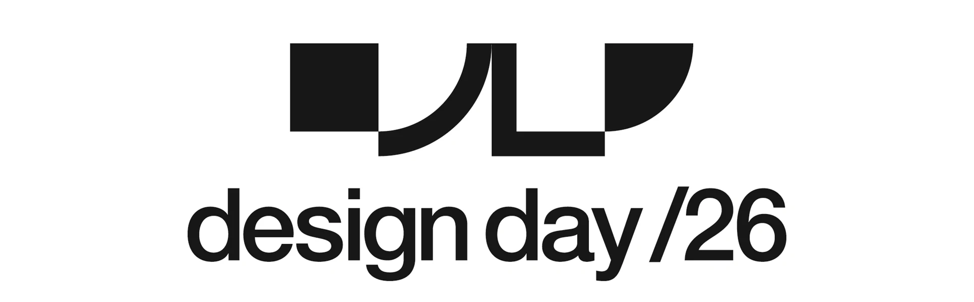 Svartvit logotyp till Design Day 2026
