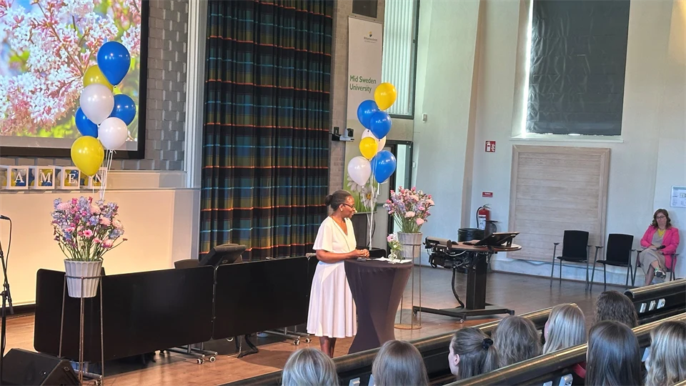 Avslutning avgående studenter Östersund 2024.