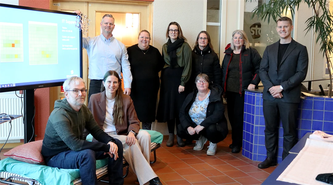 Gruppbild med deltagare i forskningprojektet Pressure