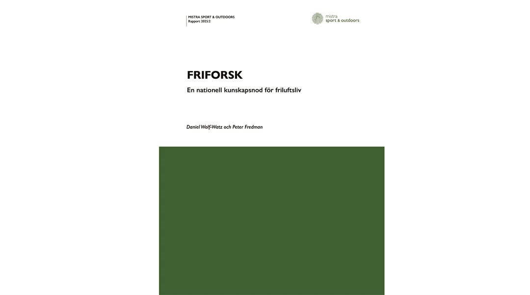 Omslag till rapport Friforsk