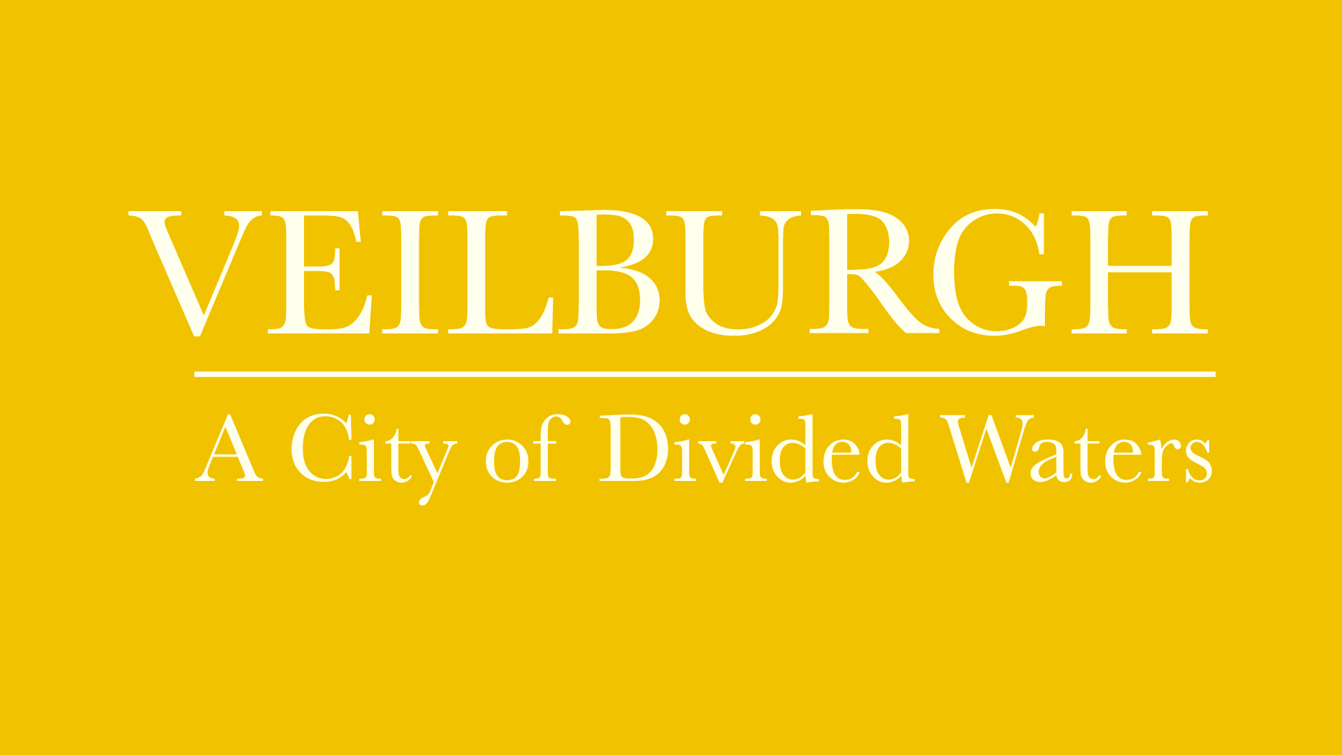 En gul bild med vit text som säger 