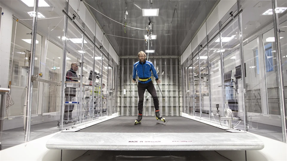 Vintunneln på Sports Tech Research Centre i Östersund