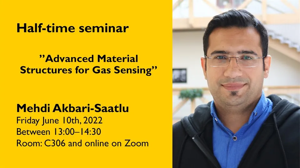 Half-time seminar with Mehdi Akbari-Saatlu.