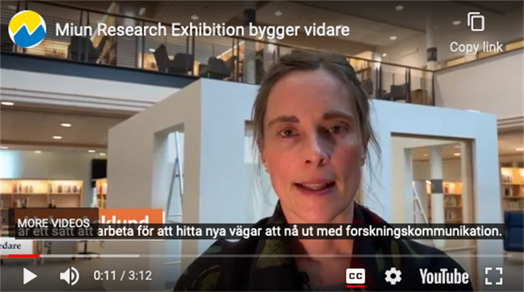 Helen Asklund, projektledare Miun Research Exhibition