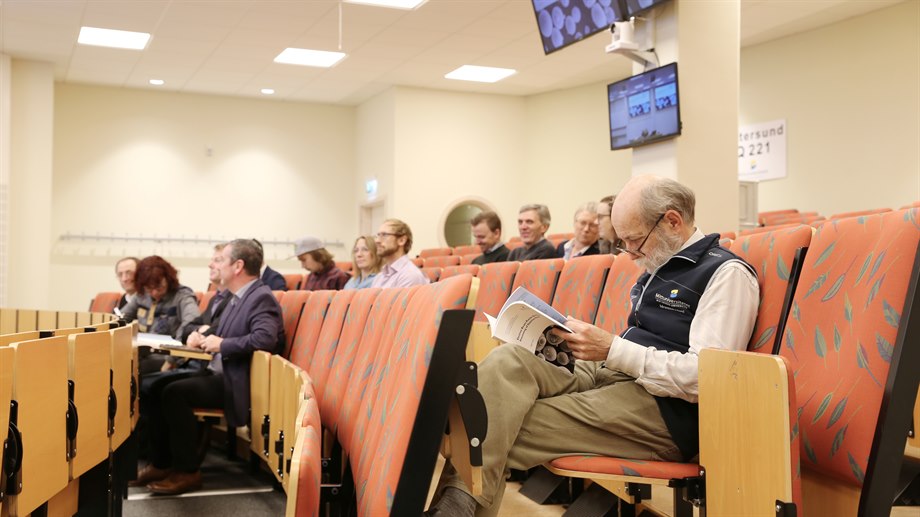 The audience at the dissertation