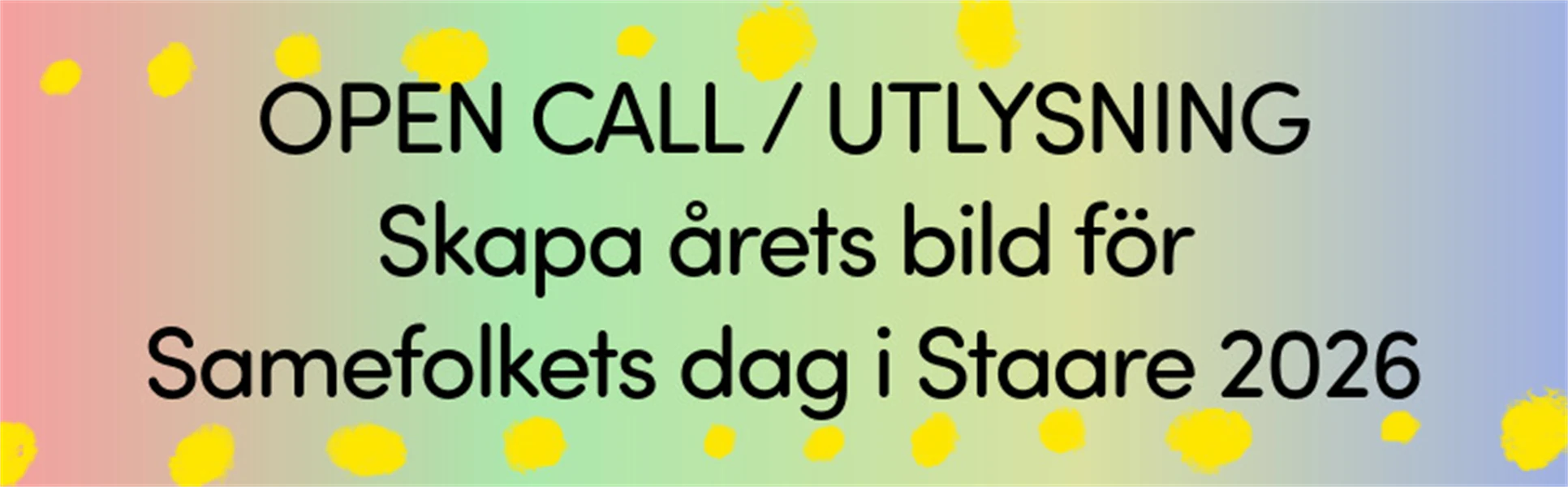 Text på flerfärgad botten. 