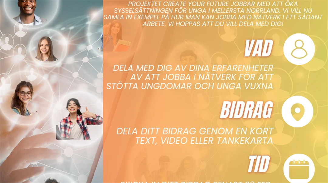 Bild på poster om nätverkstävling