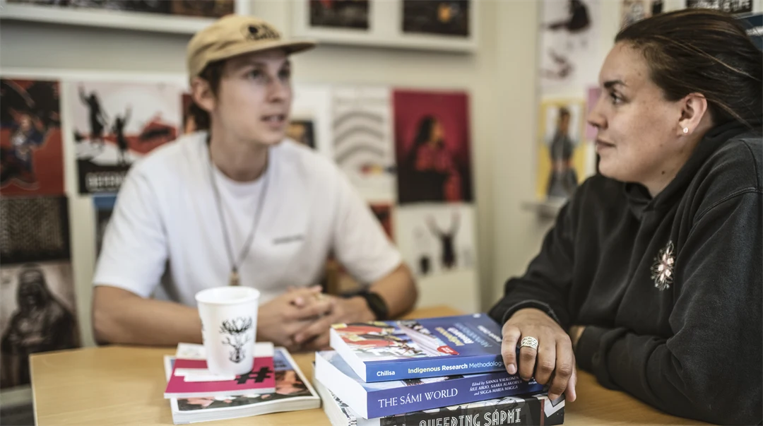 Studenter på Campus.