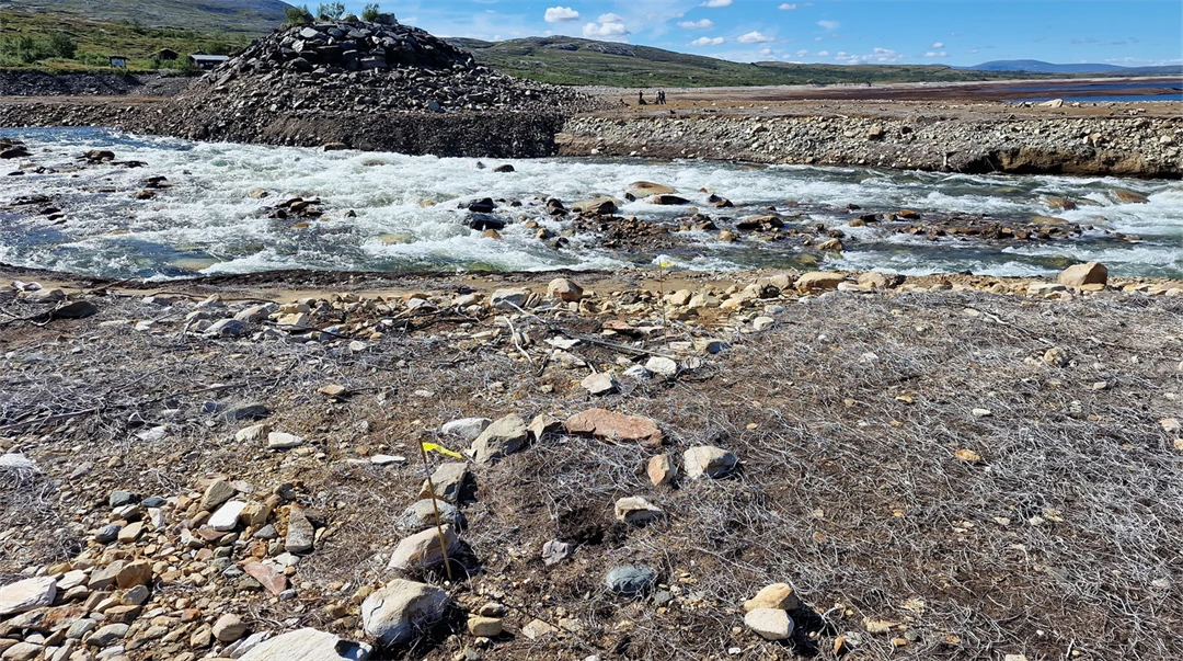 Eldstad från kåta.