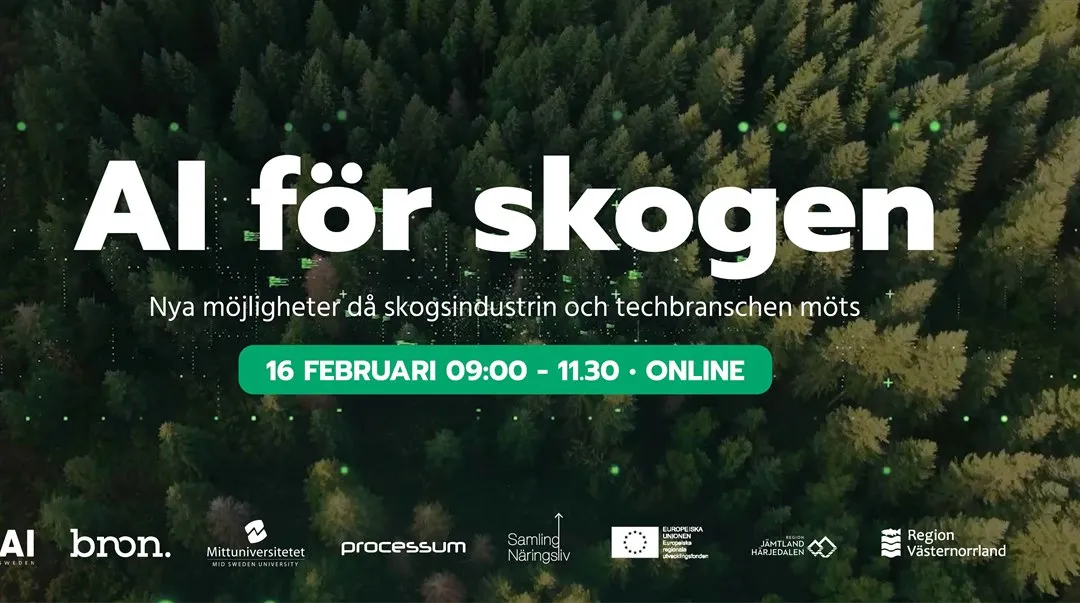 AI för skogen Online event 16 februari 2022 kl. 9:00-11:30
