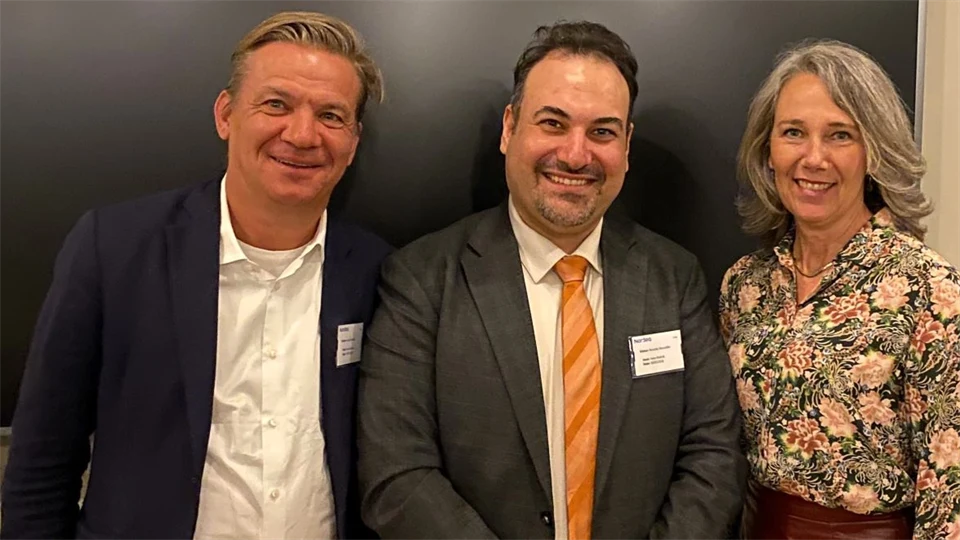 Jakob Dalborg, styrelsemedlem i Hans Dalborgs stiftelse för bank- och finansforskning, Mustafa Nourallah, CER-forskare och tidigare mottagare av Hans Dalborg Award och Annika Winsth, Nordeas chefsekonom