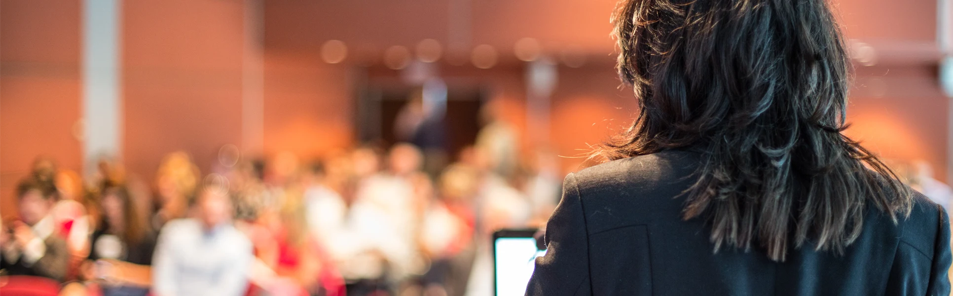 Female public speaker