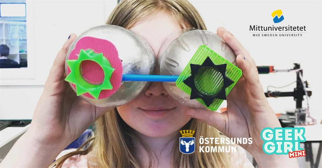 ung tjej med silvergrej framför ögonen