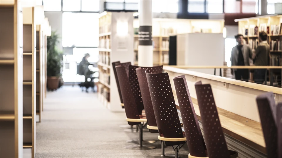 Studenter i campusmiljö.