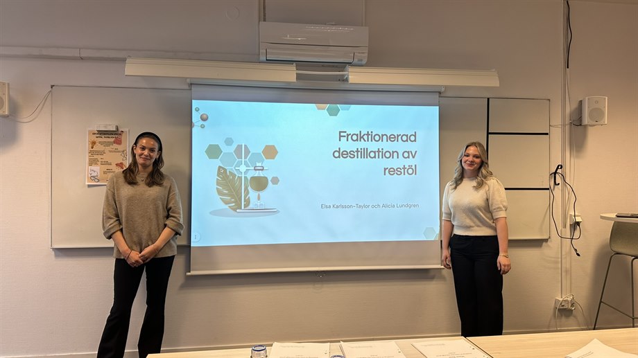 Arbetet heter Fraktionerad destillation av restöl.