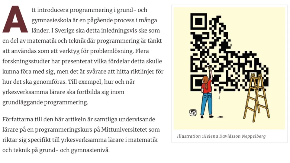 Programmering i matte och teknik Artikel i Pedagogiska Magasinet nov 2019.png