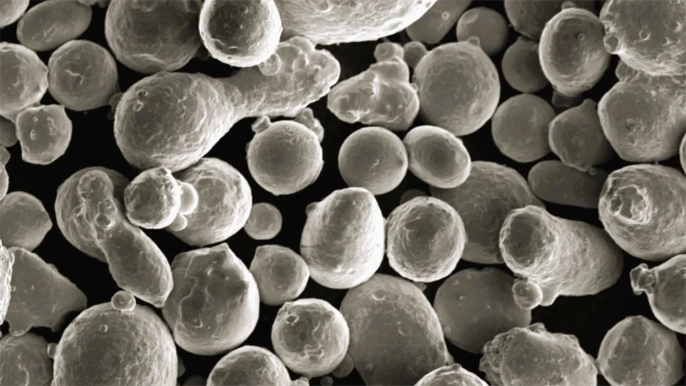 Metal powder close up