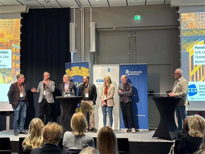 Panelsamtal av Sundsvallsregionens politiker vid Bomorrow 2026