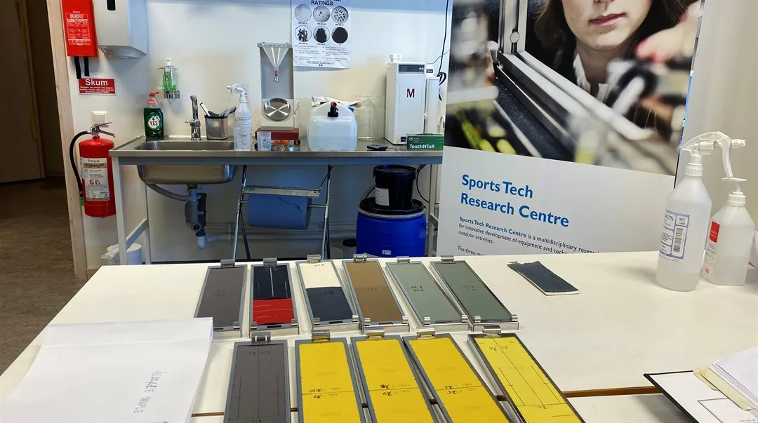 tygtest i materiallabbet