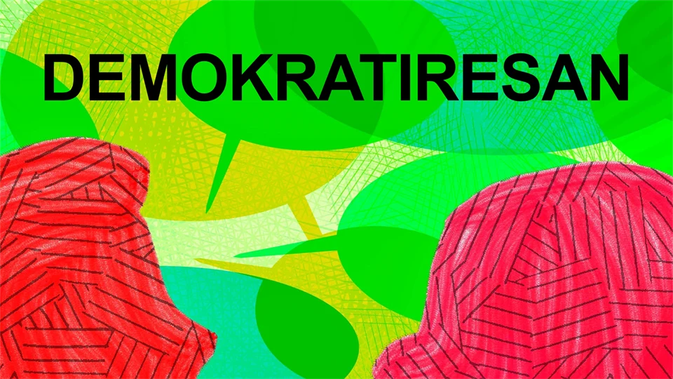 Podcasten Demokratiresans logotyp