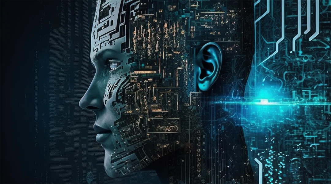 AI generated image showing a person