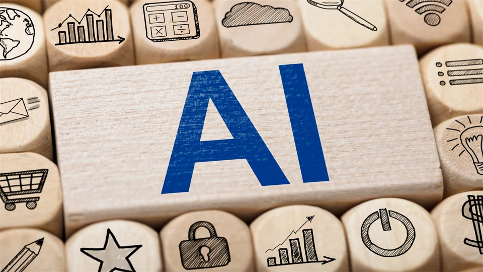 AI-text på träkloss