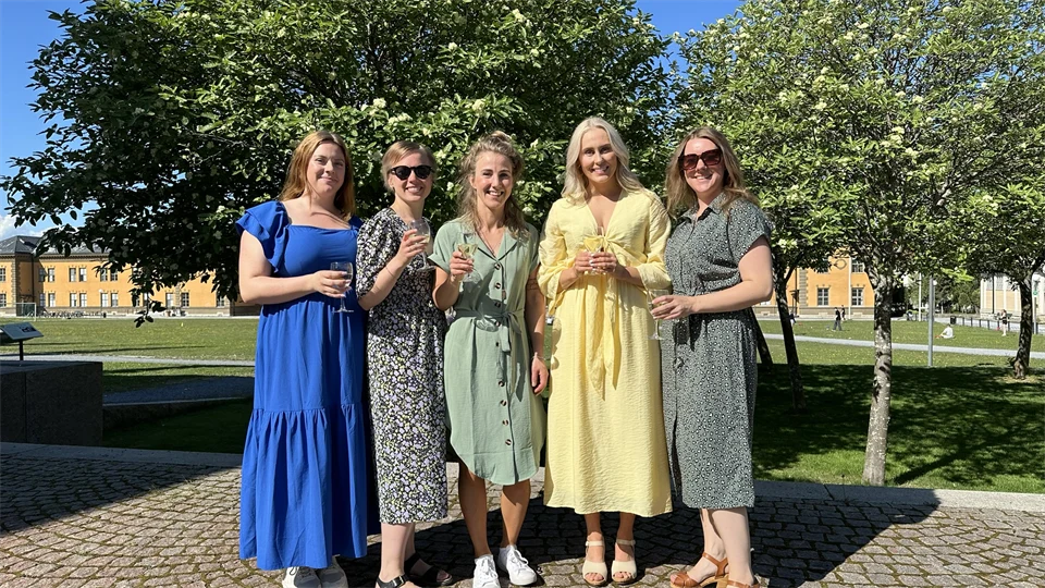 Happy student from the Completion of Studies Ceremony in Östersund May 31. 