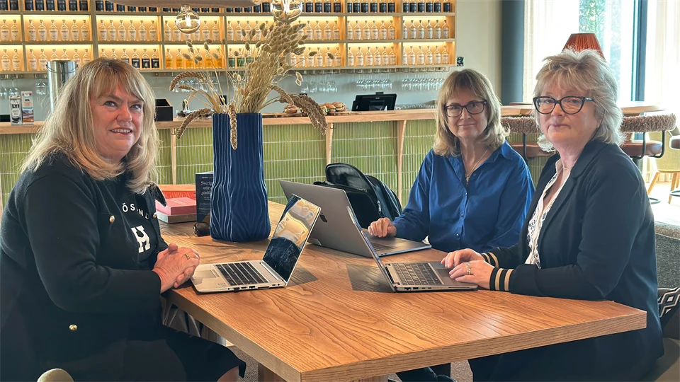 Petra Hultgren, Helene Lundberg och Edith Andresen
