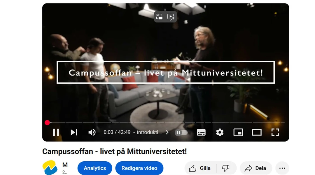 Campussoffan -livet på Mittuniversitetet