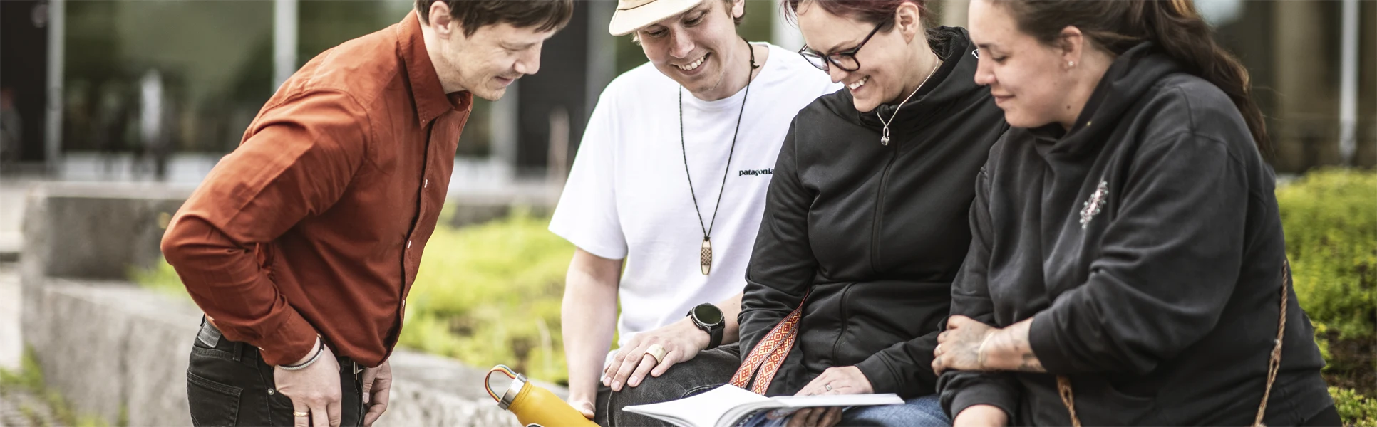 Studenter på Campus.