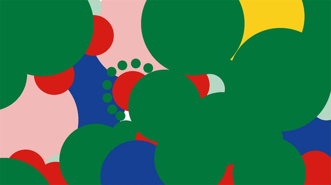 Abstract patterns in different colors