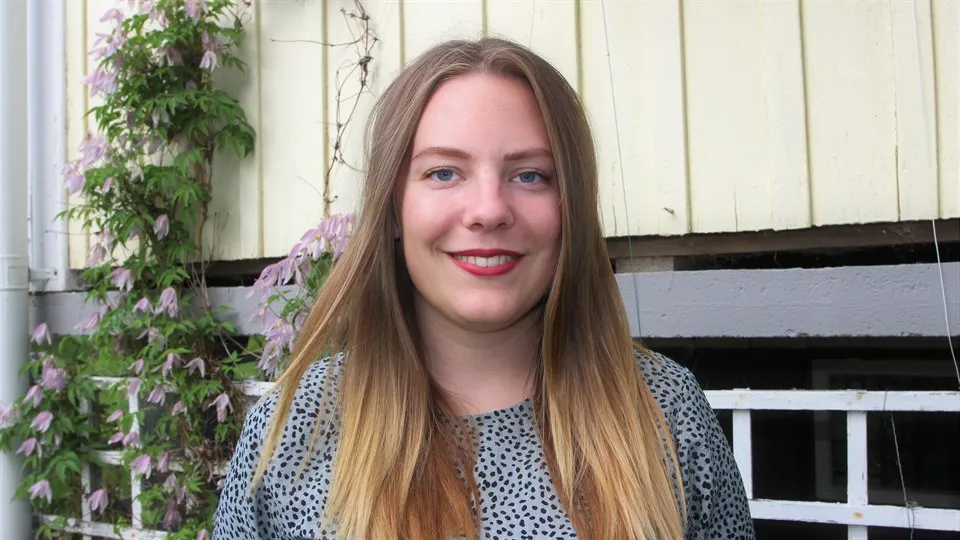 Porträttbild utomhus på Bodil Strömqvist, programstdent student, Energiingenjör