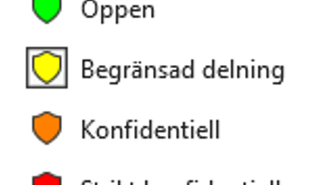 Känslighetsetiketter